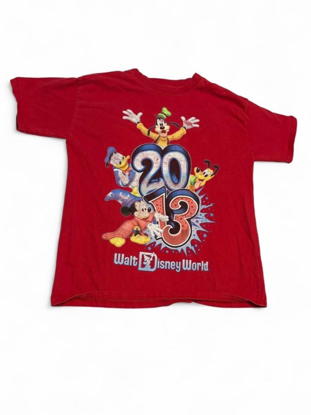 Kids Red Walt Disney World Tshirt 2013 Size Large Unisex